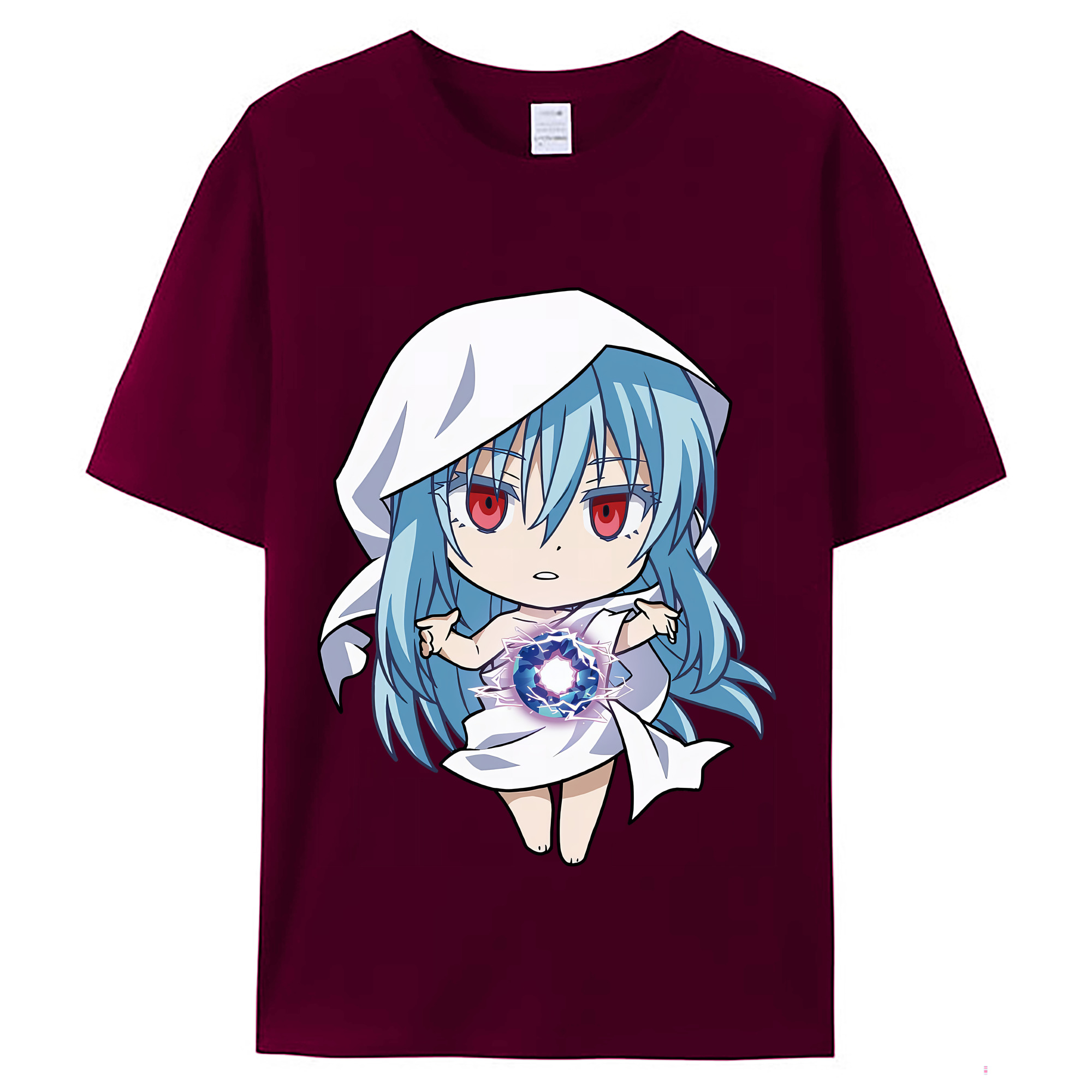 （画像用） 転スラ Regarding Reincarnated to Slime レディースカジュアルプリントTシャツ（綿100％）